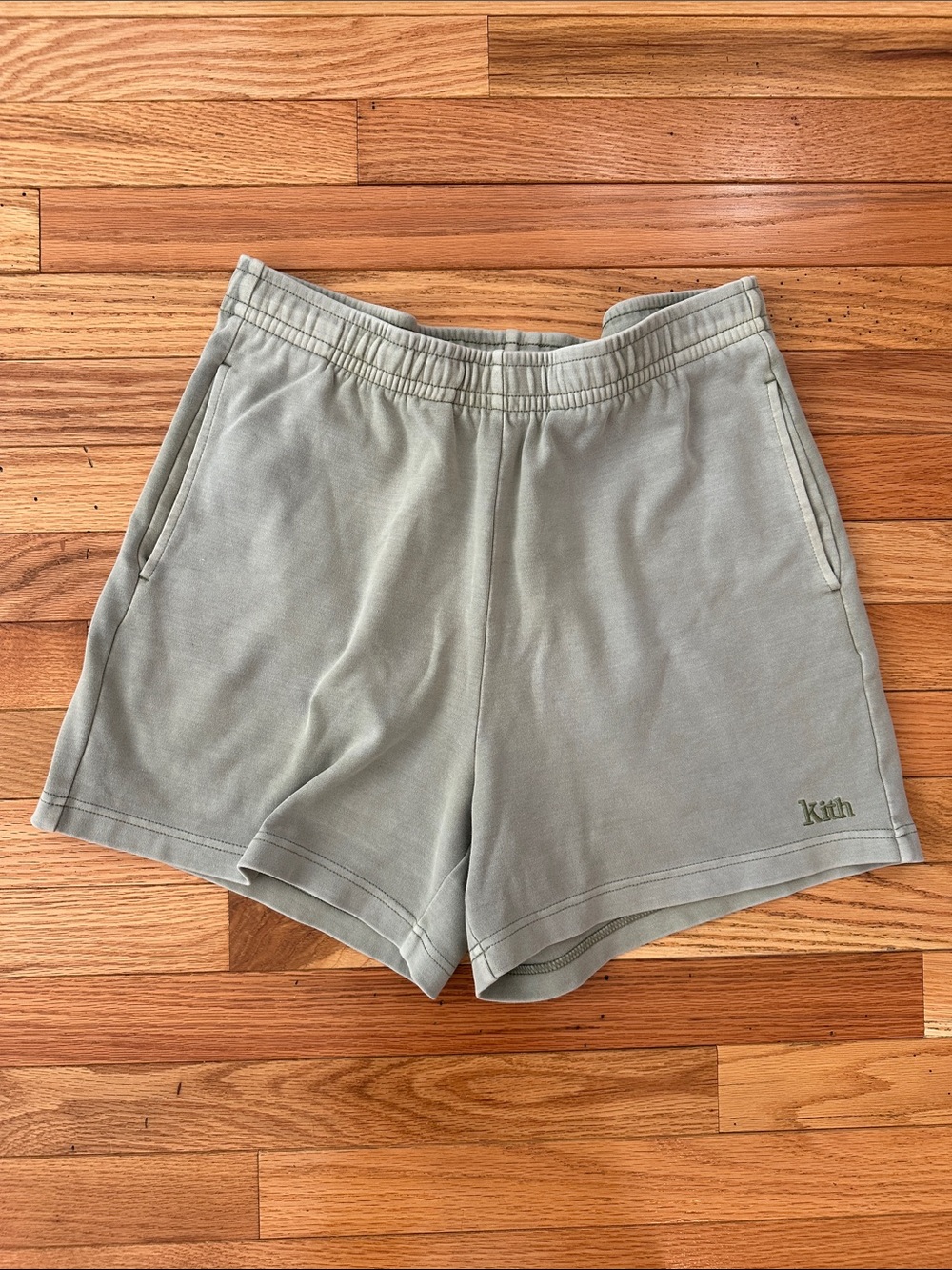 Kith Sage Green Fleece Shorts